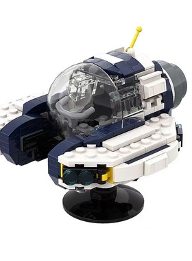 深海迷航海蛾号潜水艇积木拼装MOC小颗粒玩具跨境