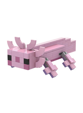 moc儿童玩具动物系列MOC-54094粉蝾螈 积木玩具