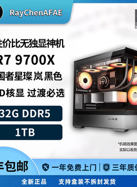 9700X 核显无独显配置 过渡必选 高性价比DIY游戏电脑主机