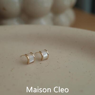 MaisonCleo不拘型格纯银耳钉