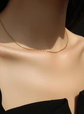 MaisonCleo金色不掉色O字锁骨链