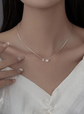 MaisonCleoS925银郁金香锁骨链