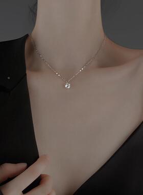 MaisonCleo显清新锆石纯银项链