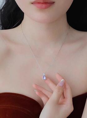 九紫离火紫水晶葫芦925银项链