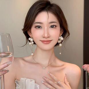 MaisonCleo浪漫主义~度假风珍珠流苏耳环2026新款小众设计耳钉