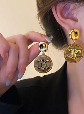 MaisonCleo复古中古耳环气质耳钉2025年新款耳饰女春夏设计感百搭