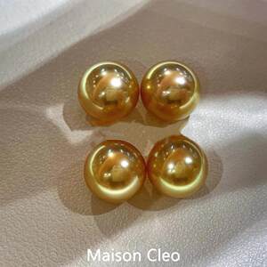 MaisonCleo「细品也美」正圆无瑕珍珠耳钉女极强光珠宝纯银针耳饰