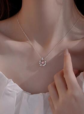 MaisonCleo蝴蝶花环项链