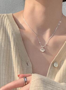 MaisonCleo平安锁吊坠锁骨链