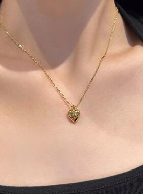 MaisonCleo爱心纯银叠戴锁骨链