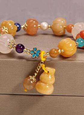 MaisonCleo金丝玉葫芦转运手链