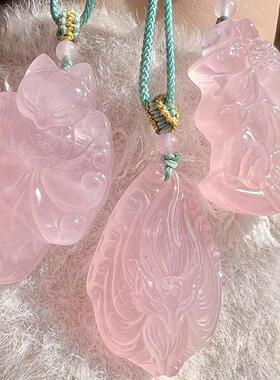 MaisonCleo粉晶九尾狐锁骨链