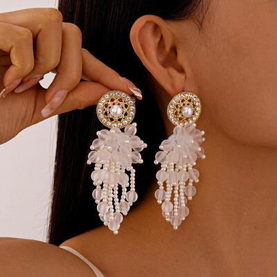 MaisonCleo度假风珍珠银针耳环