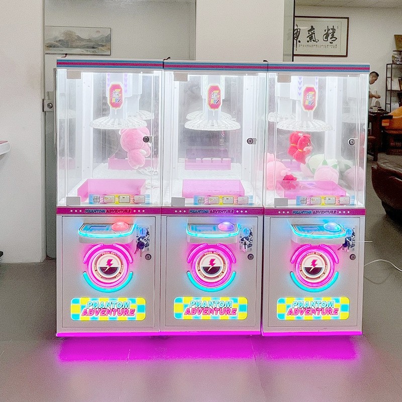 新品小型夹子机儿童旋转夹钥匙扣卡片礼品机活动引流商用夹子机