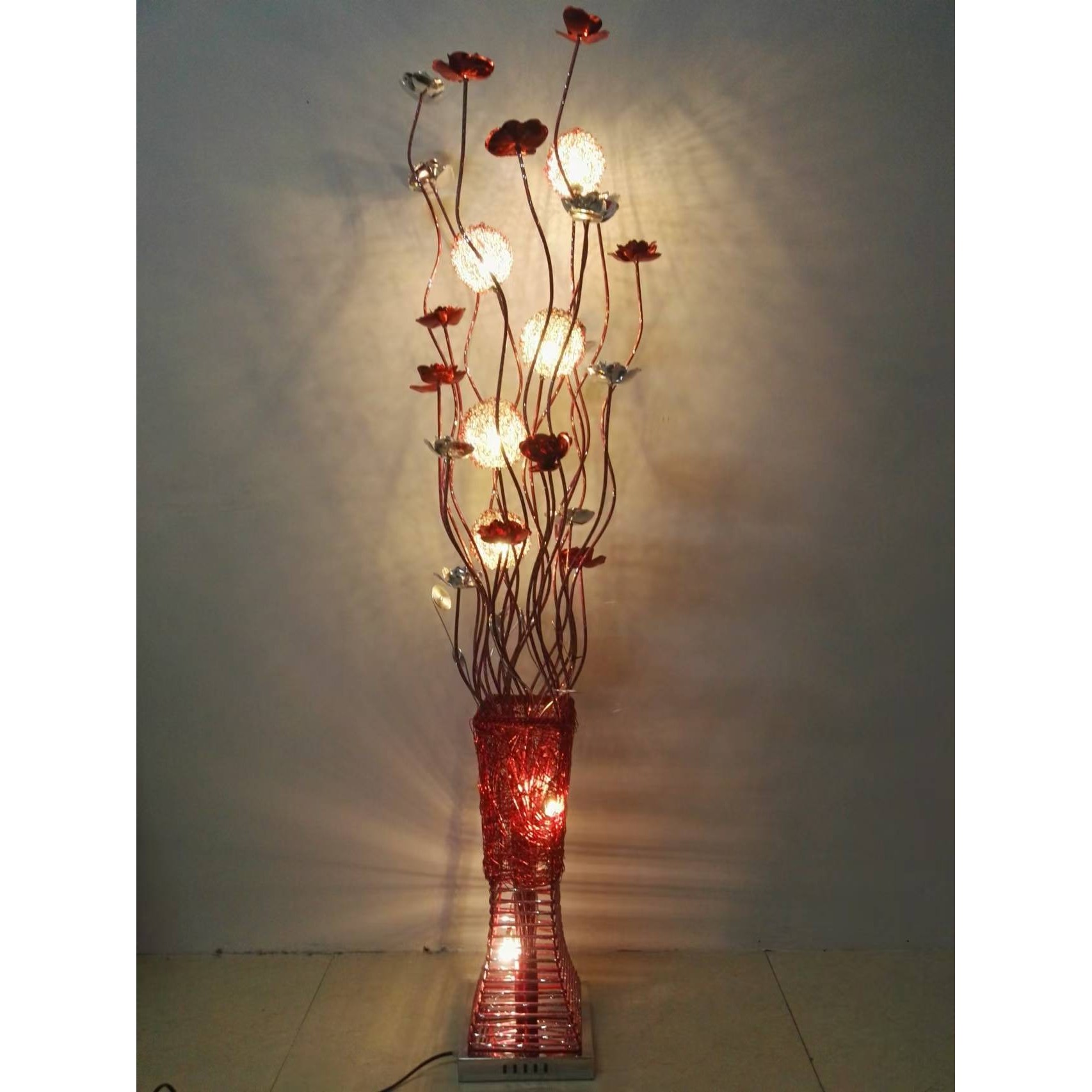 led装饰落地灯铝材客厅创意工艺 时尚个性铝线花瓶灯生产一件代发,家居饰品,落地摆件,淘宝优惠券,粉丝福利购,淘宝优惠卷