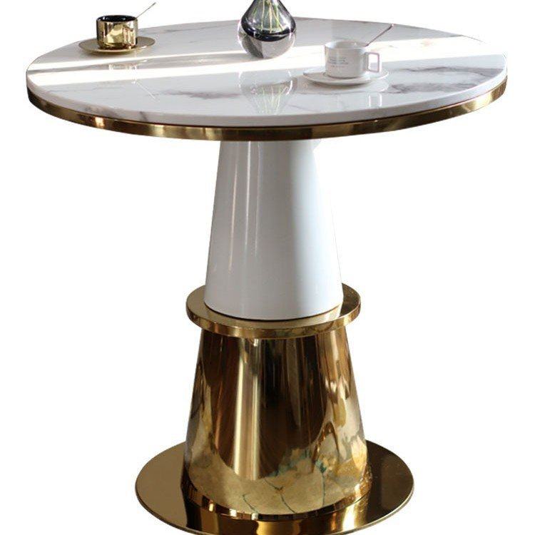 售楼处洽谈接待桌椅 不锈钢金色圆桌 ins北欧简约轻奢大理石桌子,住宅家具,大理石餐桌,淘宝优惠券,粉丝福利购,淘宝优惠卷