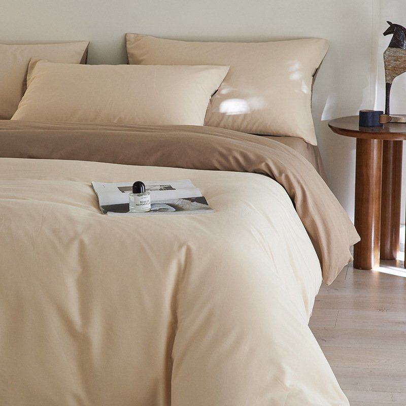 a类100S纯棉陶瓷加厚磨毛4件套素色被套床简约床单床笠被套秋冬品,床上用品,床品套件/四件套/多件套,淘宝优惠券,粉丝福利购,淘宝优惠卷