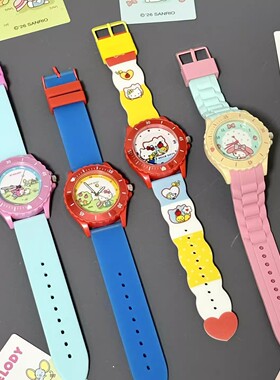 正版三丽鸥春野来信系列手表盲盒hellokitty摆件手办礼物潮流玩具
