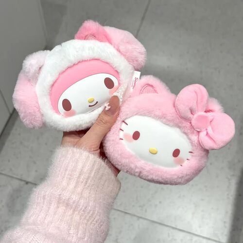 miniso名创优品三丽鸥绒绒猫咪系列耳机包盲盒挂件公仔礼物女送人