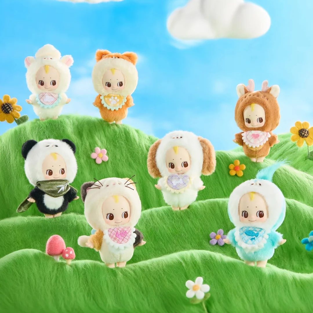 现货正品miniso名创优品丘比毛毛幼稚园搪胶毛绒系列盲盒挂件礼物