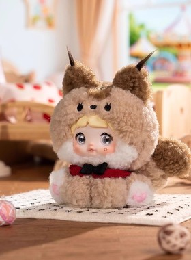 官方正版Nommi糯米儿坐坐动物园盲盒毛绒公仔玩偶包包挂件礼物