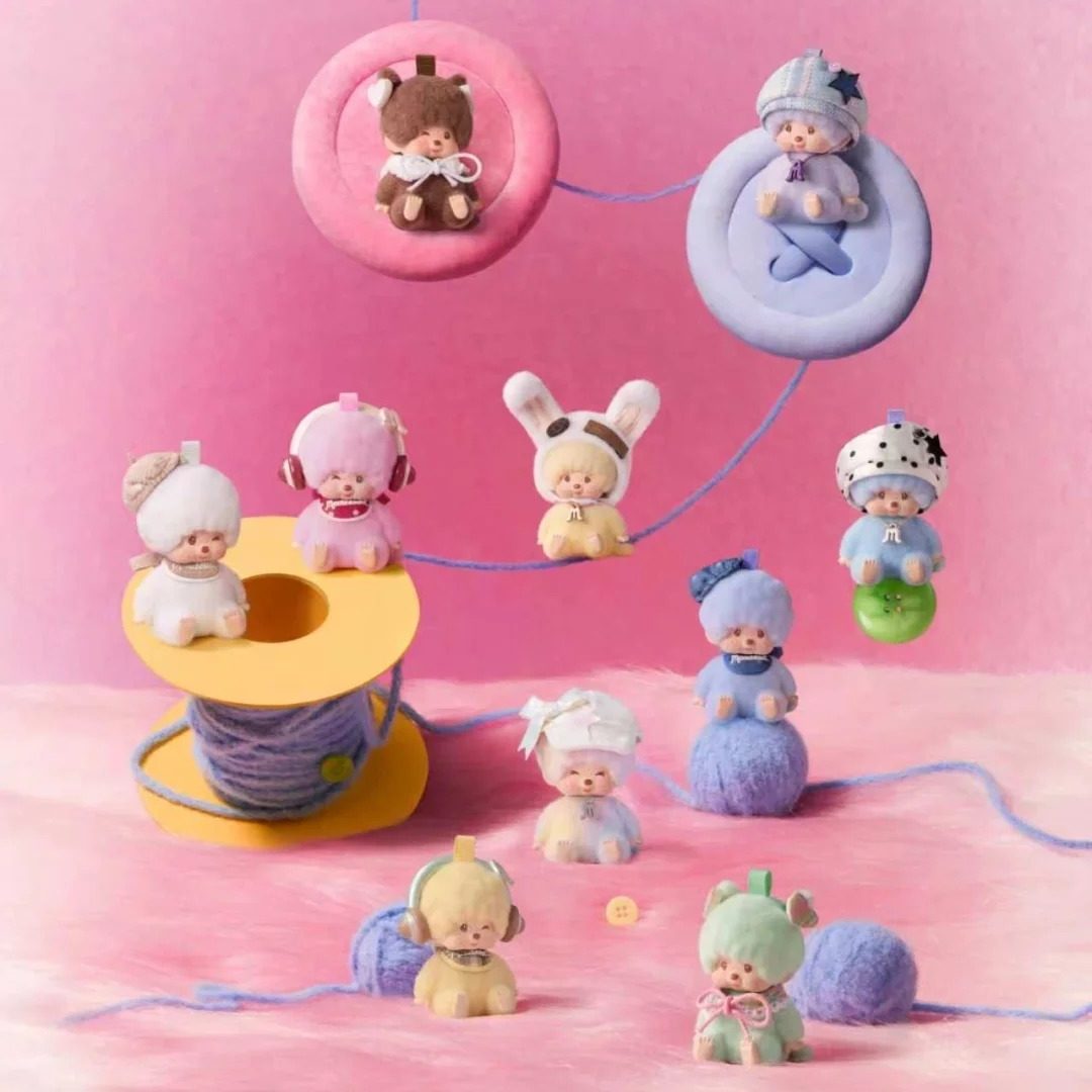 正版miniso名创优品萌趣趣系列马卡龙曼波挂件盲盒蒙奇奇挂件礼物