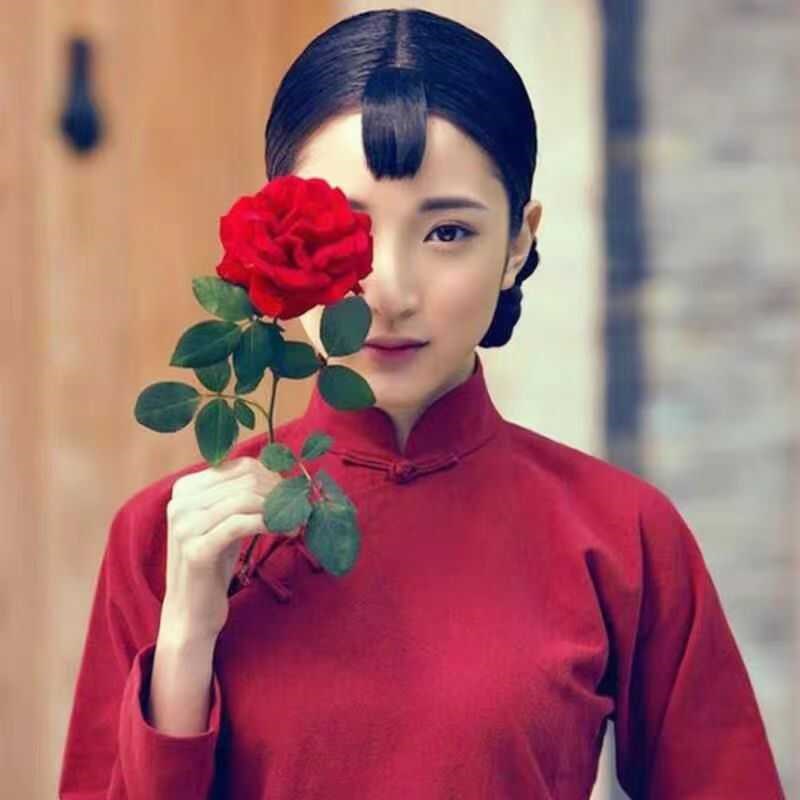 速发九儿演出服装红高粱鼓色衣服场蹈服村姑腰红秧歌广舞舞套装