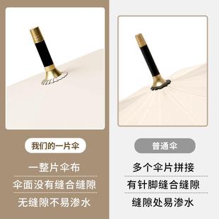 雨伞长柄女一片式 不漏雨女生高颜值自动暴雨专用大号加固加厚抗风