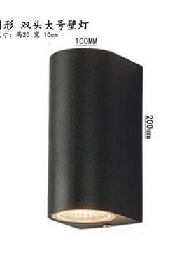 chled户外防水壁灯过道外墙庭院园林花园别墅走廊双头壁灯上下