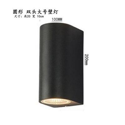 chled户外防水壁灯过道外墙庭院园林花园别墅走廊双头壁灯上下