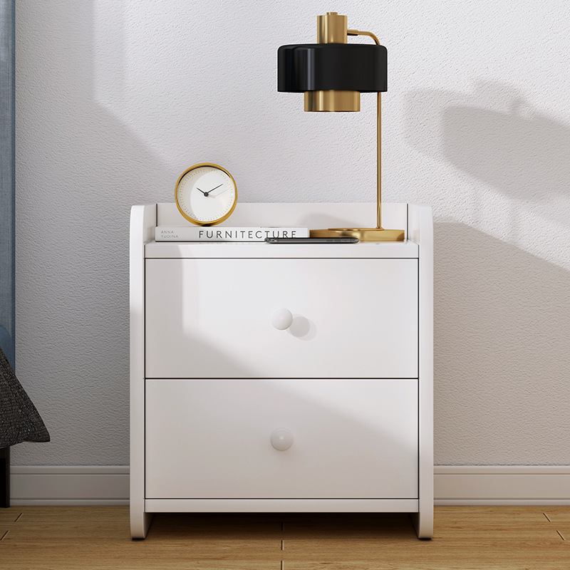 亿家达床头柜简约现代卧室床头置物架简易经济型床边收纳柜