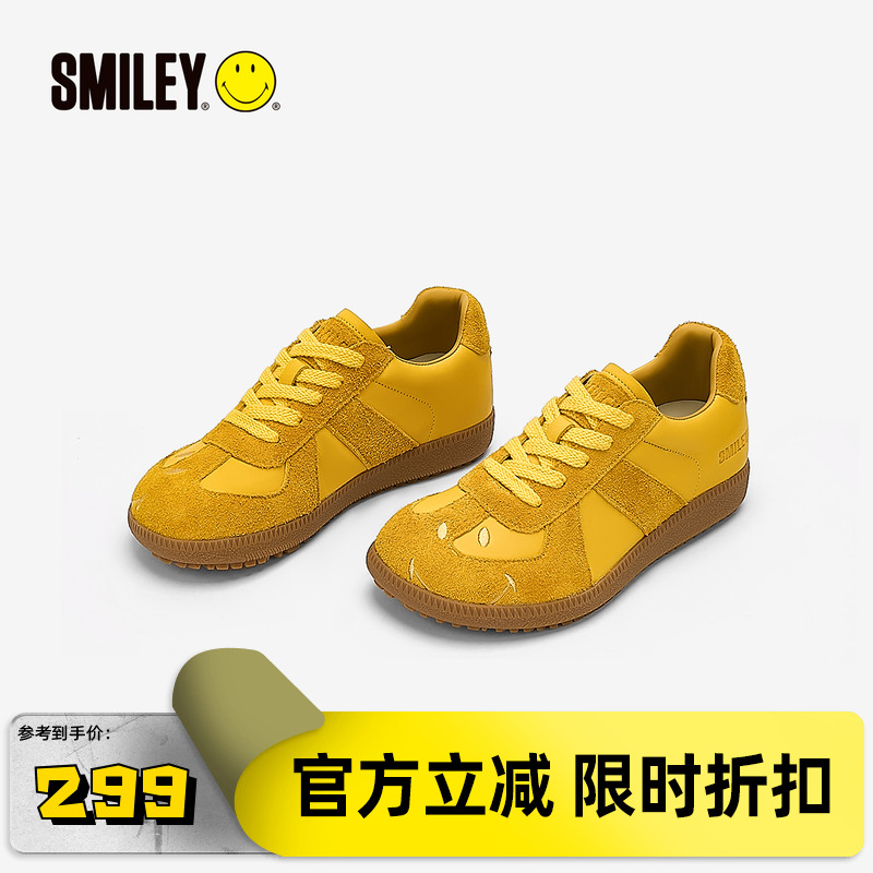 SMILEY笑脸黄色芒果头女德训鞋