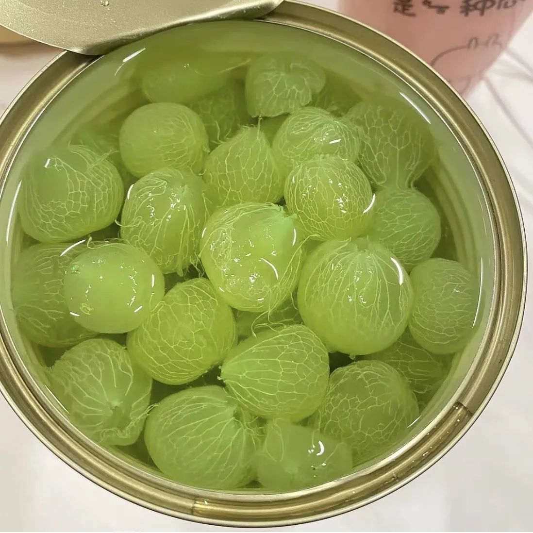 盾皇葡萄颗粒罐头多肉葡萄奶茶店专用原材料青提果肉酱去皮果肉