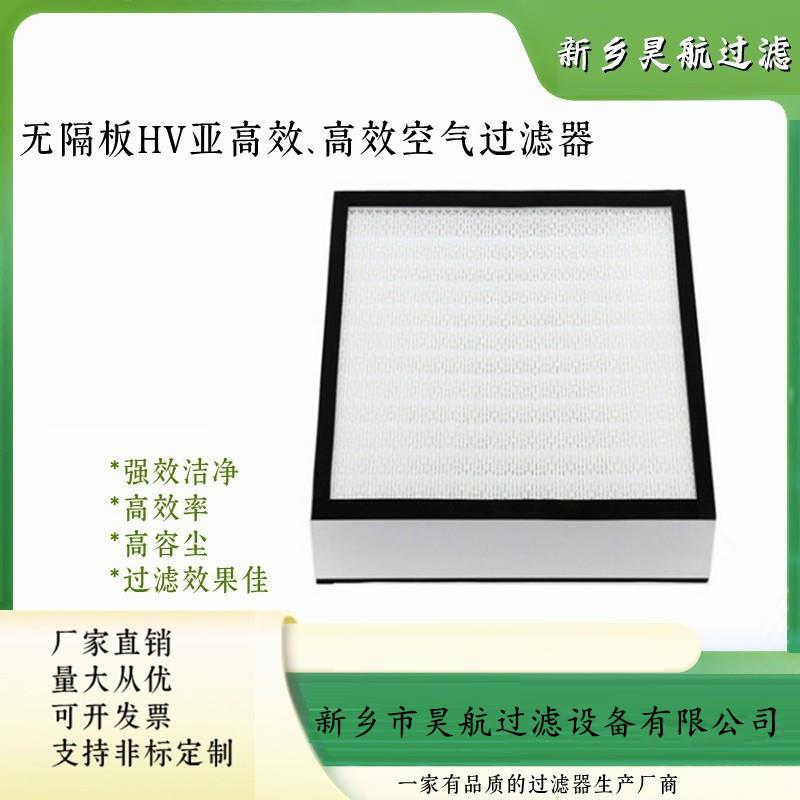 FFU无菌室高效无隔板空气过滤器1170x570x69铝合金H13高效过滤网