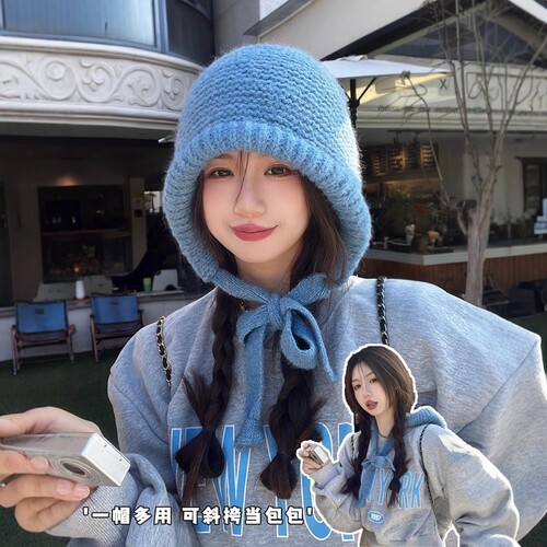 巴拉克拉法帽毛线帽雷锋帽女秋冬