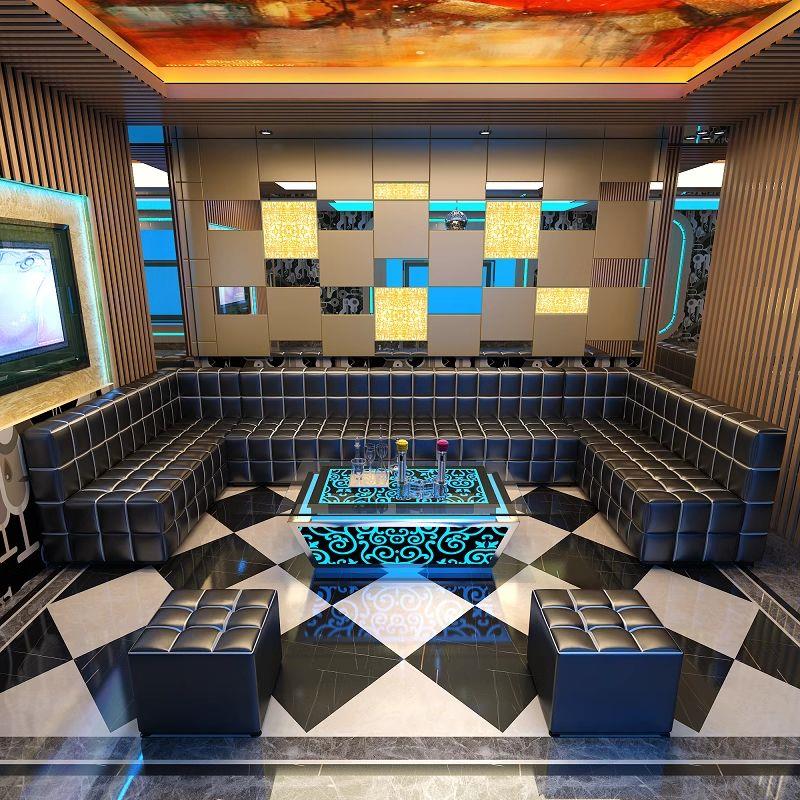 ktv沙发酒吧卡座茶几组合酒店会所包厢家庭休闲接待定制UL型沙发
