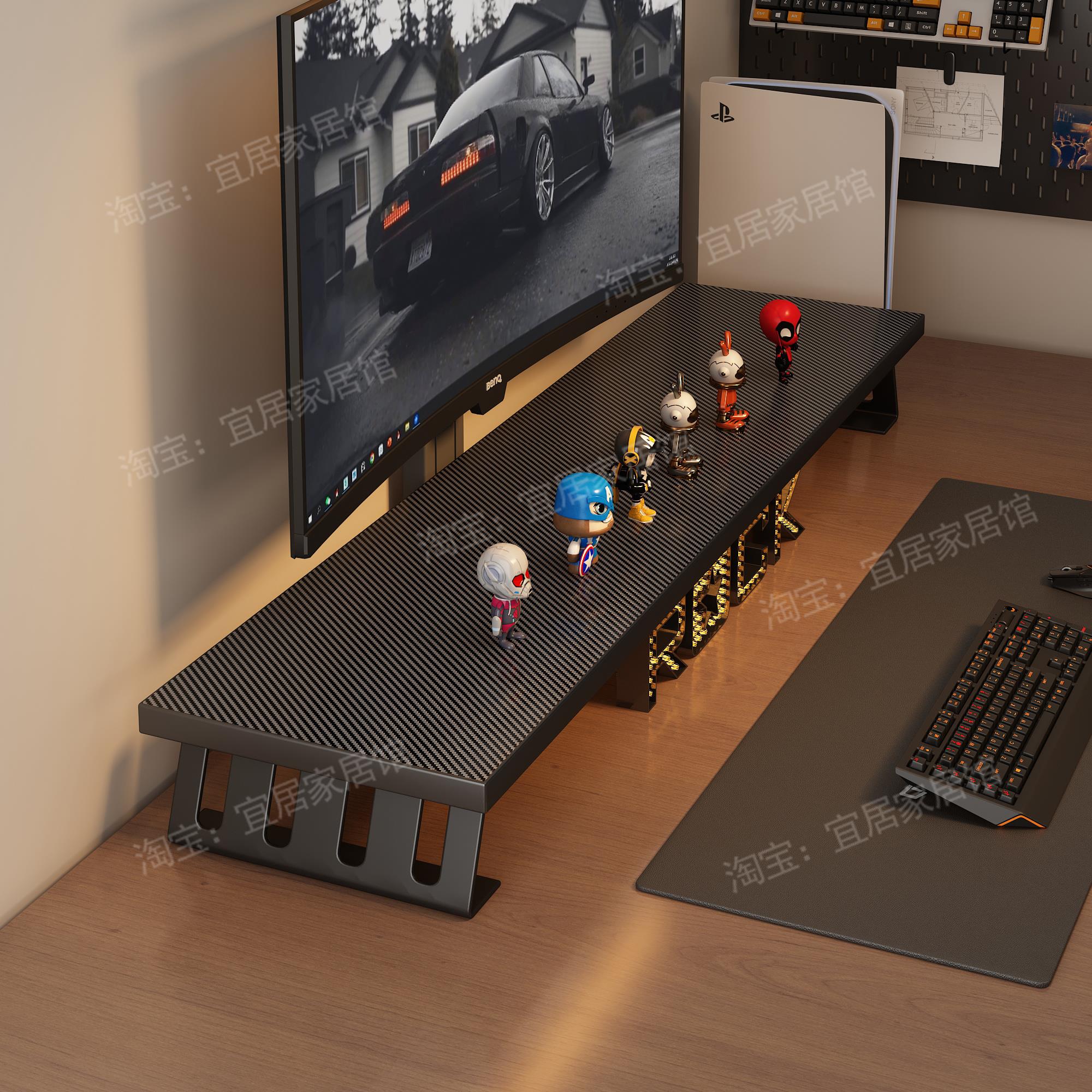 电脑增高架显示器屏支撑托架垫高底座台式收纳架子办公桌面置物架