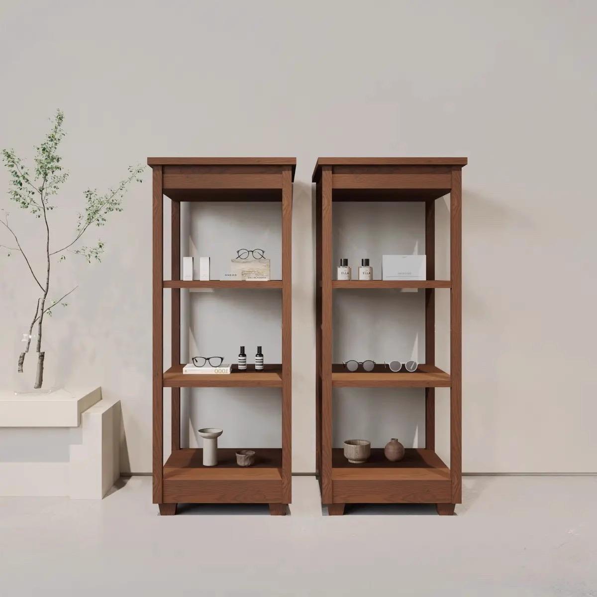 多层服装店展示架靠墙高层架服装饰品展厅展架摄影基地拍照多层柜