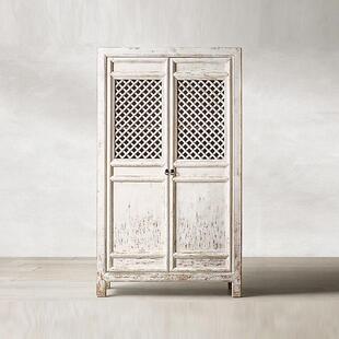 新中式实木衣柜二门花窗柜覆古衣柜客厅储物柜酒店民宿家具整装