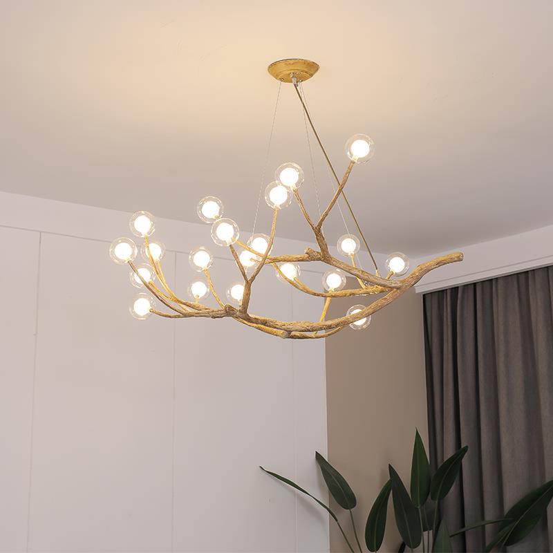 北欧创意树枝吊灯 轻奢风格分子灯饰 适用于客厅餐厅的LED吊灯