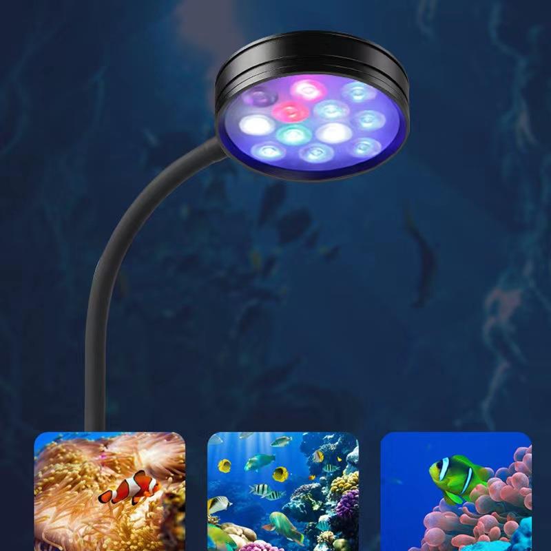 包邮海缸灯微景海水珊瑚灯le鱼积光藻灯水草夹灯全光谱补光灯