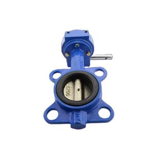 125 供应D371X 100 150 16铸铁涡轮手动对夹软密封蝶阀DN40