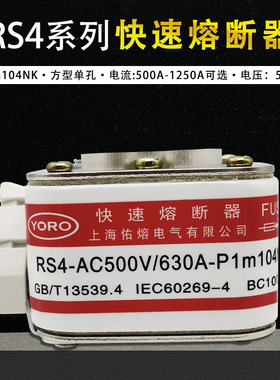 P型快速熔断器RS4 500V 500A 560 630A 700A 800A 900A-P1M104NK