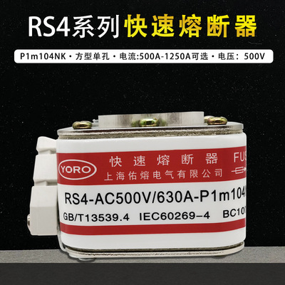 P型快速熔断器RS4 500V 500A 560 630A 700A 800A 900A-P1M104NK