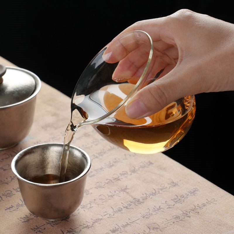 暗香疏影/清玉公杯 p手工透明玻璃公道杯耐高温分茶器功夫泡茶手