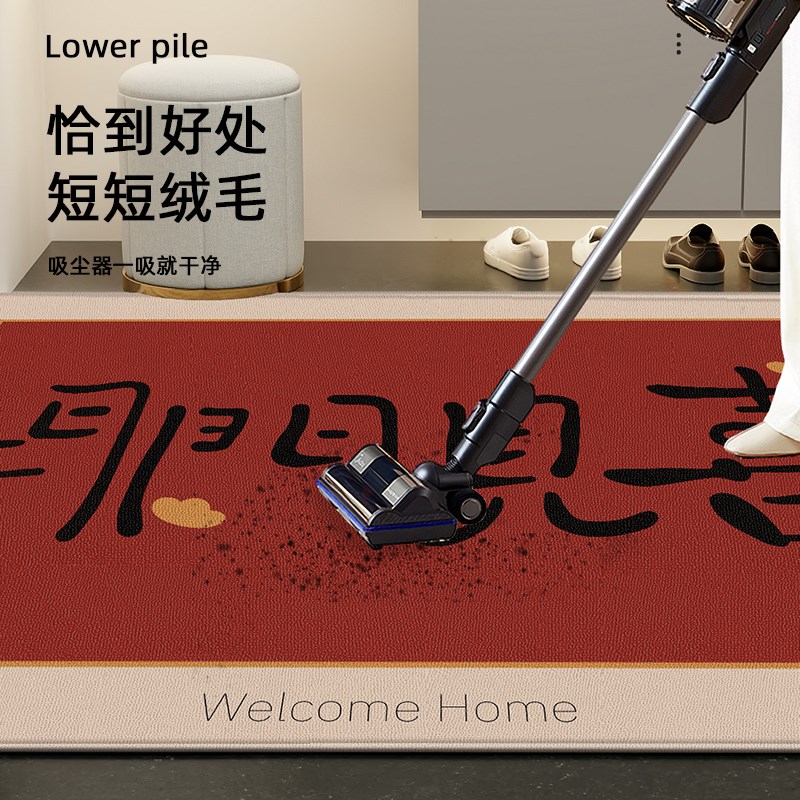 喜庆乔迁可定制入户玄关地毯垫可裁剪大门口脚踏S垫入户门垫子进