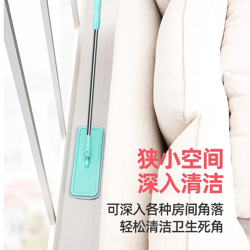 家用小平板拖把粘布粘贴式擦地简易拖布K无水印地板打蜡保养地拖