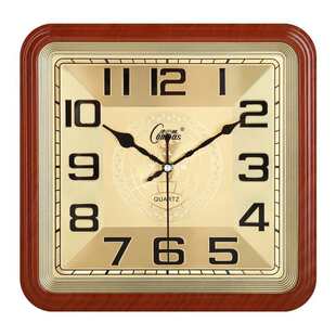 批发钟表挂钟客厅简约时尚家用挂墙时钟现代大气挂表方形石英钟