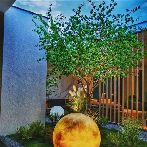 仿真日本吊钟树大型仿真树绿植装饰室内造景假树网红款植物树