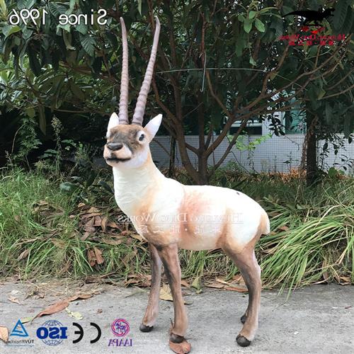 仿真羚羊动物机械模型工艺品大型仿真动物源头生产工厂图片